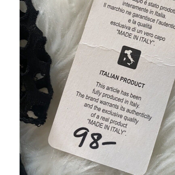 LOVE HAPPY DRESS MADE IN ITALY. INTRICATE LACE OVERLAY & OPEN NET ACCENTS LG.TAN - Picture 11 of 11